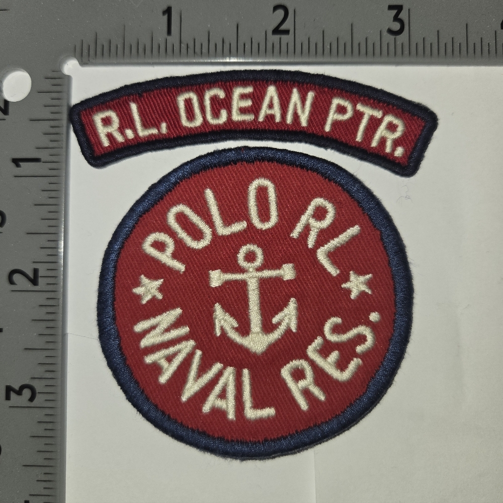 Polo Ralph Lauren Patches RL Naval Res Patch Set